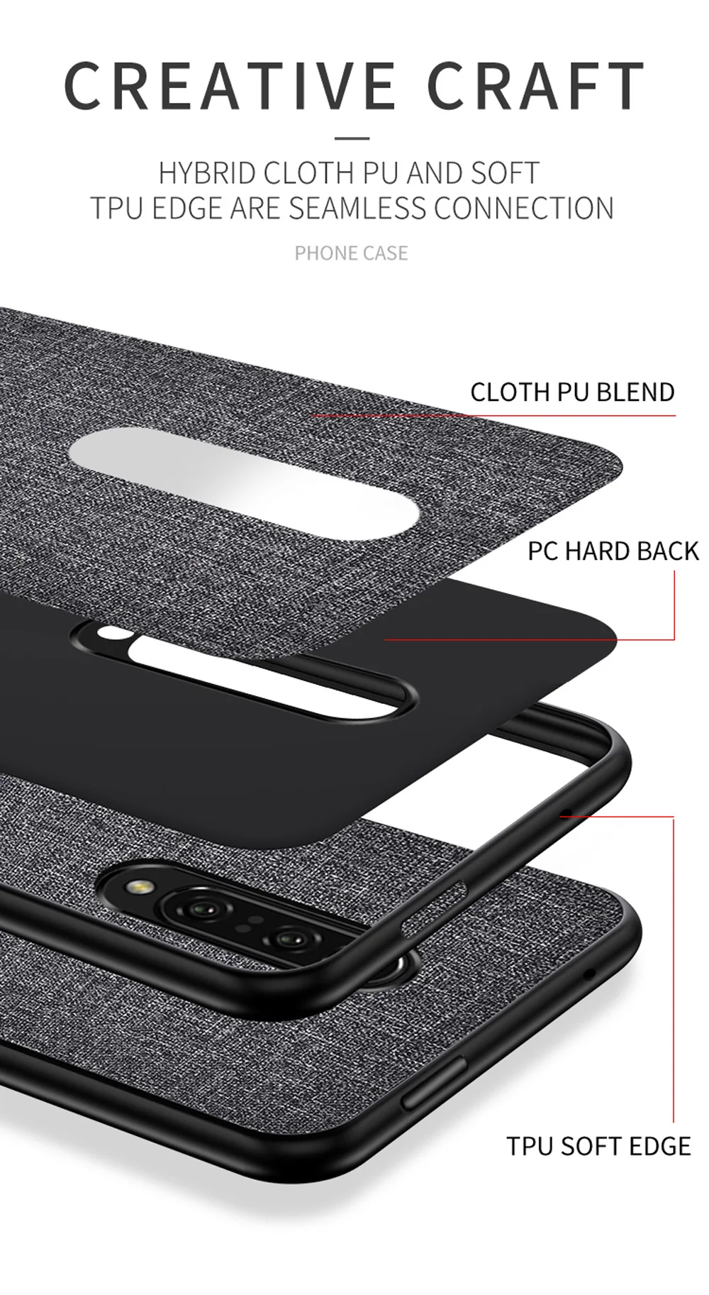 Eqvvol ультра тонкий тканевый холщовый чехол для OnePlus 7 Pro, роскошная тканевая текстура, задняя крышка для Oneplus 6 6 T, однотонный чехол