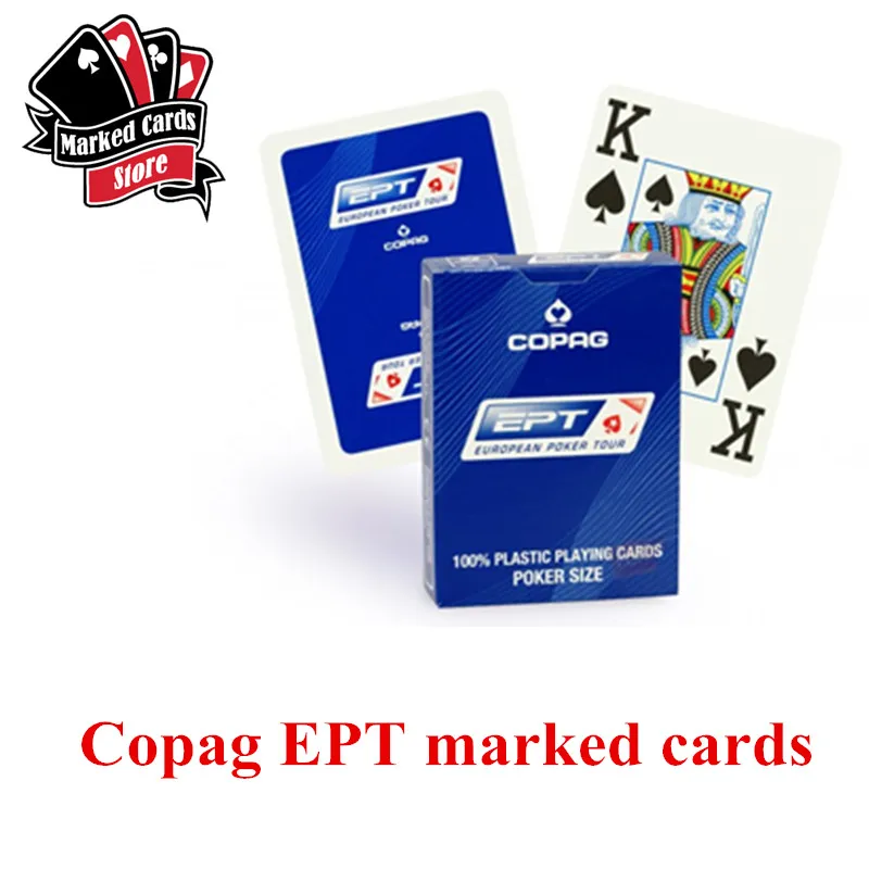 1 blue marked cards Покер Размеры Copag отмечены карты European Poker Tour отмечены покер карты Пластик красный и синий Copag ept маркировки Карточные игры - Цвет: 1 blue marked cards