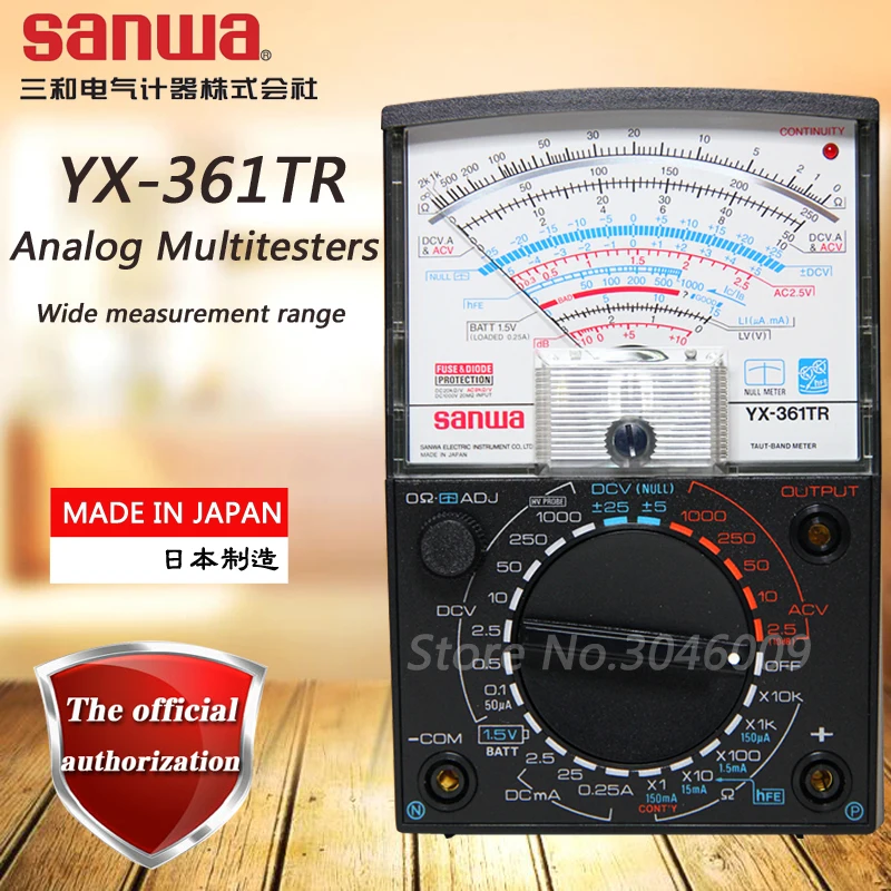 Sanwa YX-361TR аналоговый мультиметр, указатель многофункциональный/мультидиапазон мультиметр ВКЛ-ВЫКЛ проверка/Проверка батареи