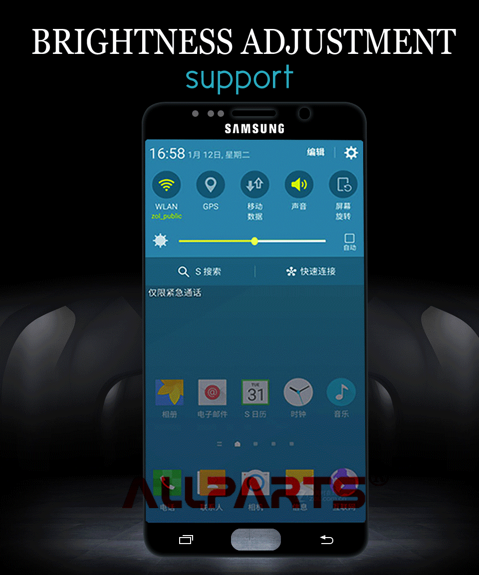 AMOLED Дисплей для SAMSUNG Galaxy Note 5 N920A N9200 SM-N920 N920C LCD в сборе с тачскрином 5.7'' черный белыйз олотой