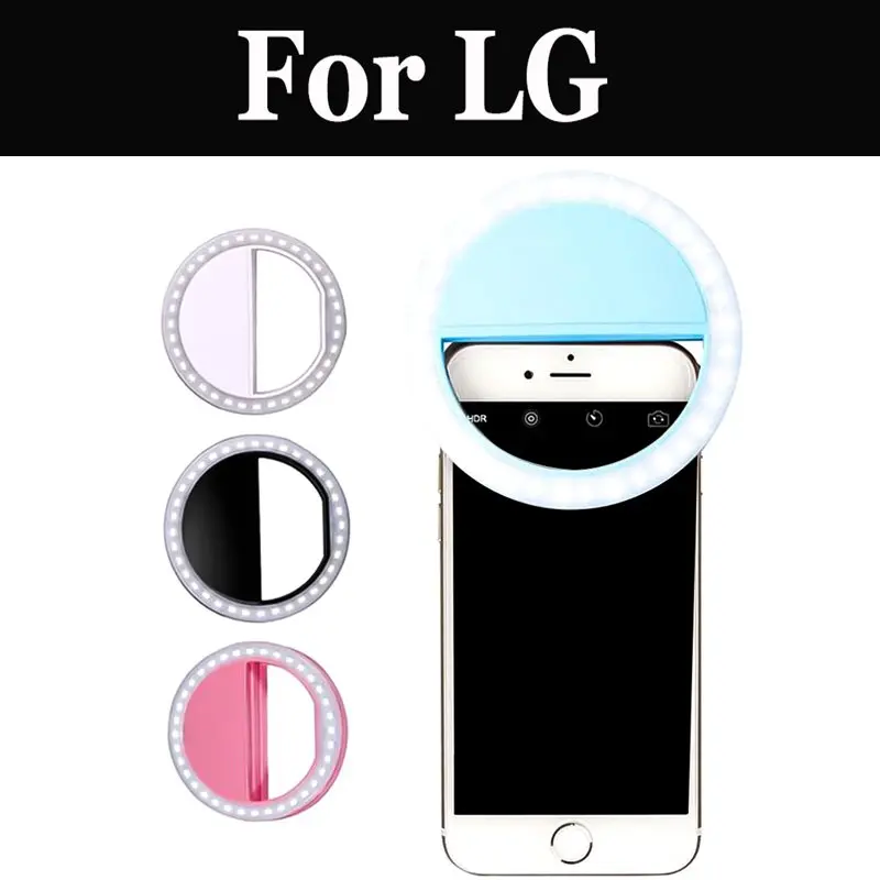 Портативная пластиковая лампа для телефона кольцевой вспышка Lg V20 V30 V30s Thinq V34 X Cam