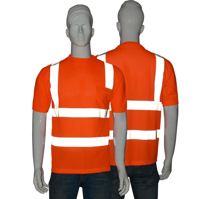 Женская одежда для защиты от ночи светоотражающая футболка с высокой видимостью