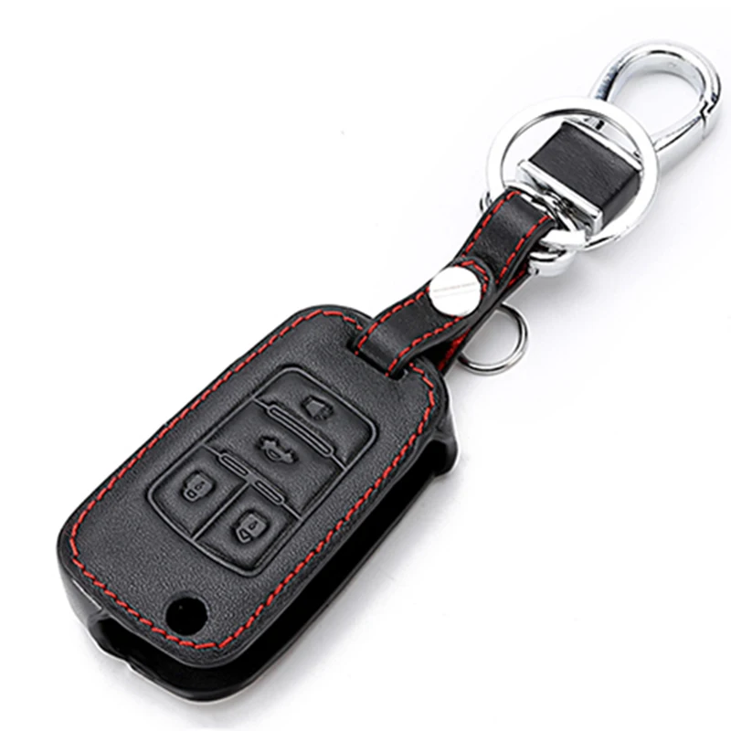 Кожаный чехол с откидной крышкой для ключа Chevrolet Cruze Aveo Buick Vauxhall Opel Insignia Astra J Zafira C