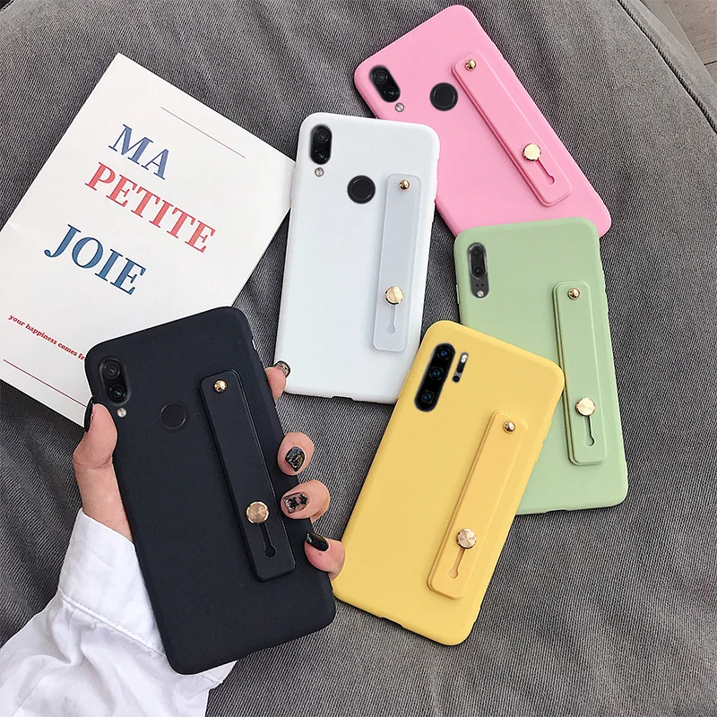 Силиконовый чехол с ремешком на запястье для huawei p30 p20 lite pro p8 p9 p10 p smart plus 2021 2018 2019