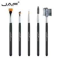 50setslot jaf 5pcs eye makeup cosmetic brush set for eyeliner eyebrow eyelash syenthetic hair brush comb by dhl free shipping