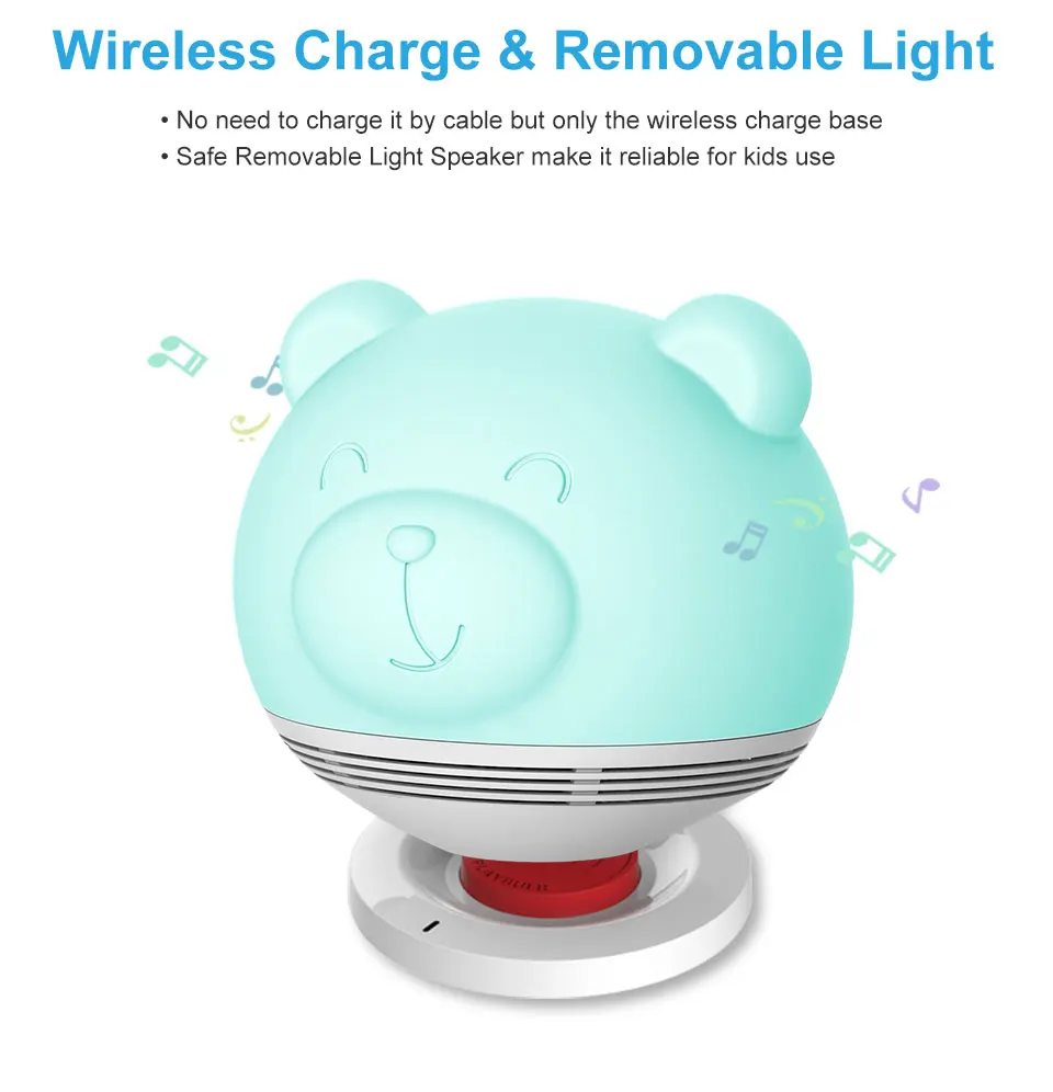 MIPOW медведь умный светильник s колонки на День святого Валентина PLAYBULB Zoocoro светильник беспроводной заряд кран для изменения цвета торшер