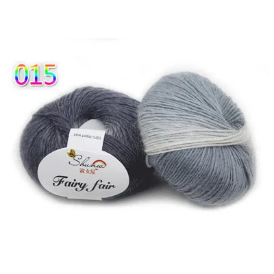 15 1ply 50 г шерсть мягкая теплая детская пряжа для ручная вязка крючком Радужная пряжа 25 цветов пряжа ручная вязка для шарфа Одеяло Одежда - Цвет: 15