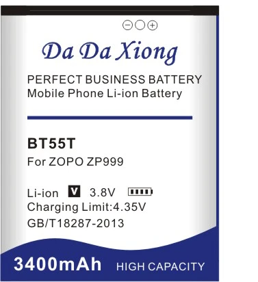 Аккумулятор Da Xiong 3400 мА/ч, BT55T BT55S Аккумулятор для смартфонов ZOPO 999 998 9530 9520 3X ZP998 ZP999 ZP3X ZP9520 ZP9530