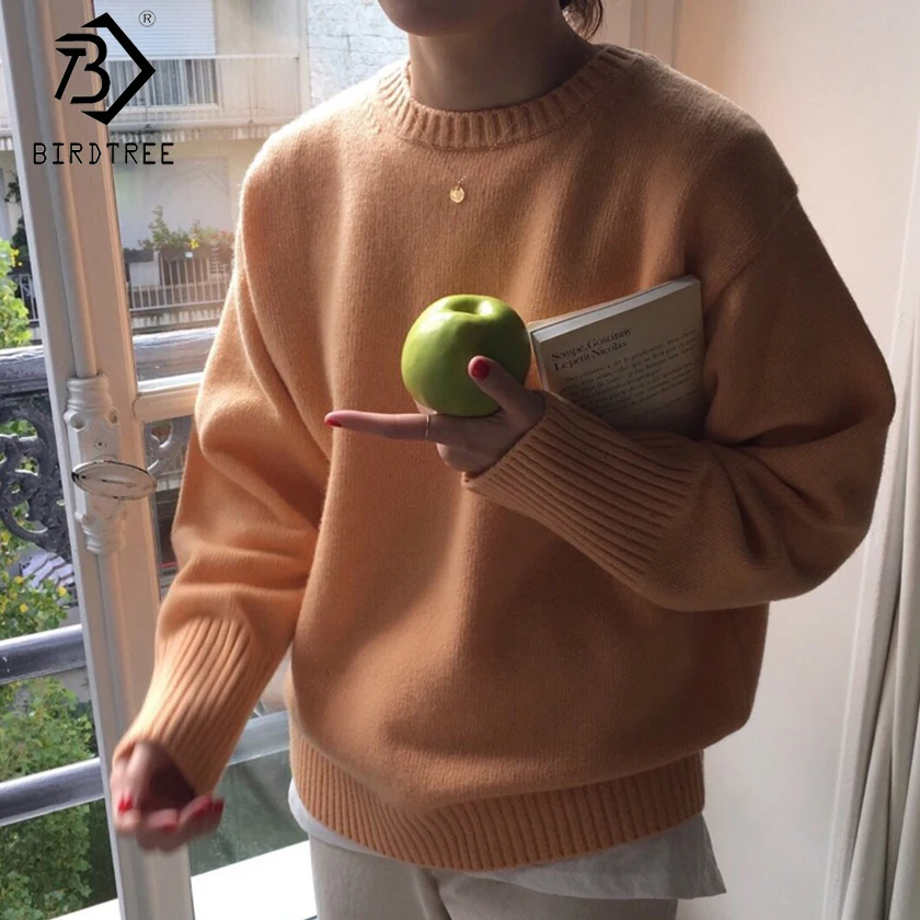 2018 новые модные женские весенне-Осенние длинный рукав женский вязаный свитер