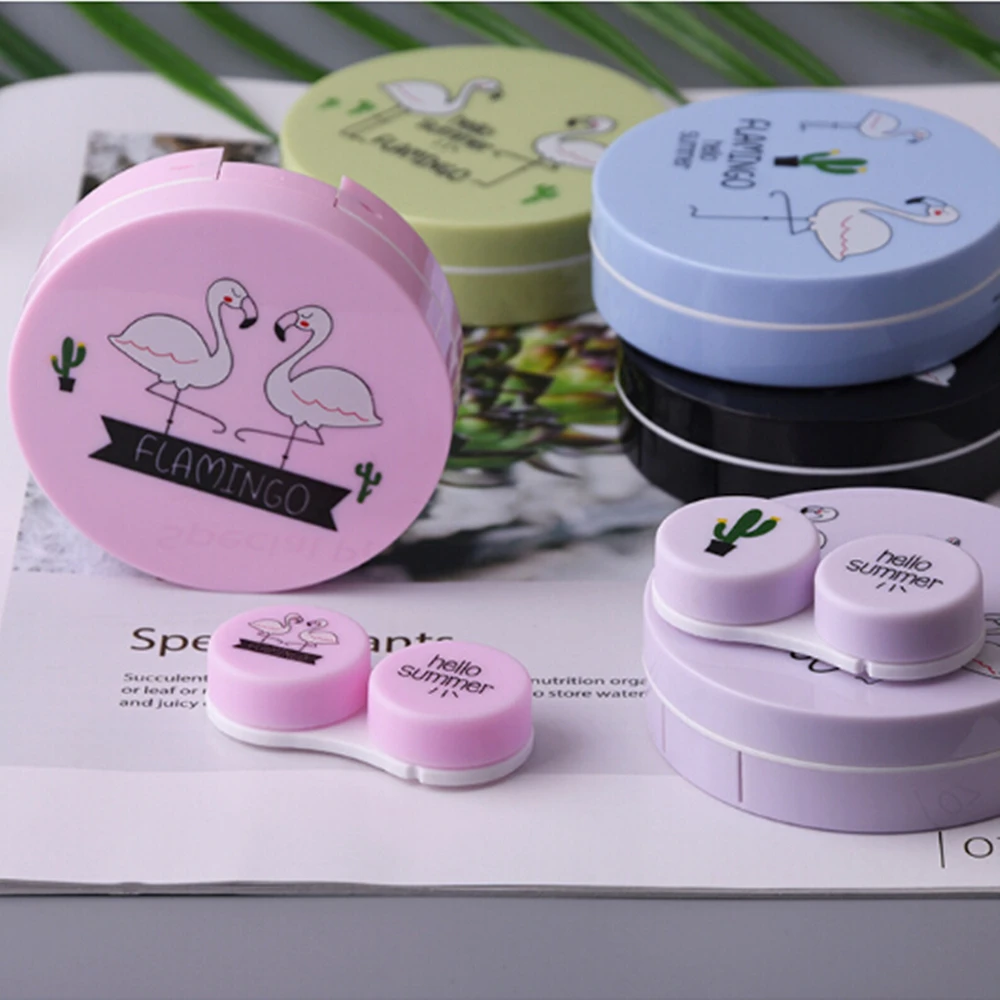 Футляр для очков ed Flamingo кейс контактных линз цвет в ассортименте 7 4*6 4*2 2 см |