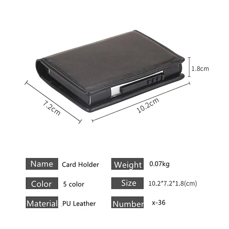 BISI GORO New Business Card Package RFID Protector Slim Credit Card Holder Wallet Aluminium Men Women Metal Wallet for Cards