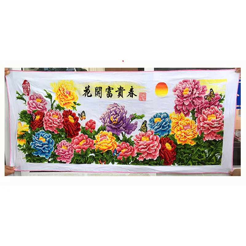 Вышивка крестом готовая/вышивка пейзаж живопись/машинная вышивка крестиком