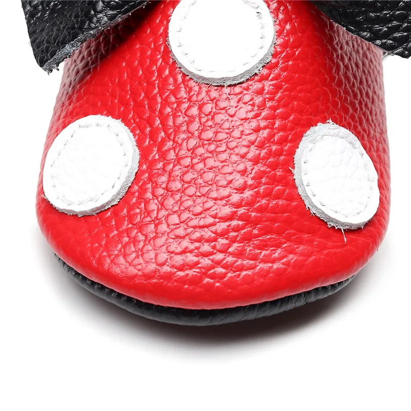 Детская обувь из натуральной кожи для новорожденных принцесс Модная Милая с