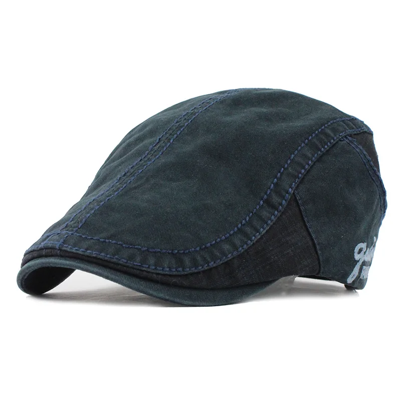 Laurashow хлопок Gorras Planas мужской берет Винтаж Boinas плоская Кепки для Для мужчин и Для женщин шляпа от солнца на плоской подошве такси с закруглёнными краями и пуговицей сверху шляпа солнцезащитный козырек