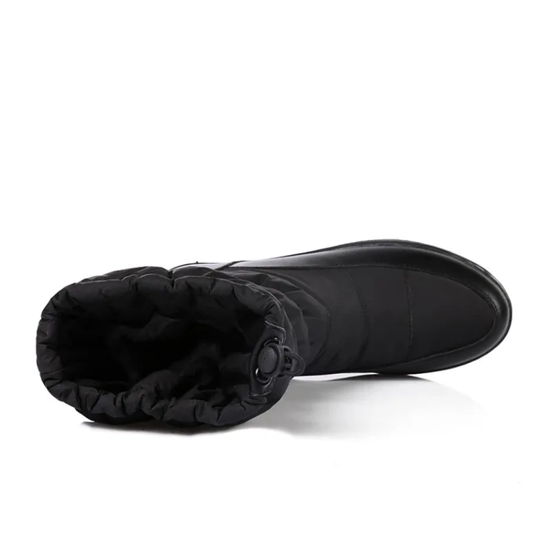 

Winter Women Plus Size Shoes Mid-Calf Half Down Snow Boots Round Toe Wedges Heels Solid Plush Worm Platform Fashion Elastic band
