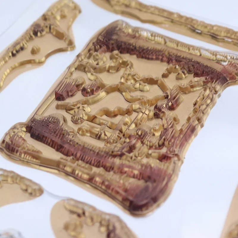 Ясно штампы овчины Карта сокровищ ясно резиновые прозрачный штамп печать для