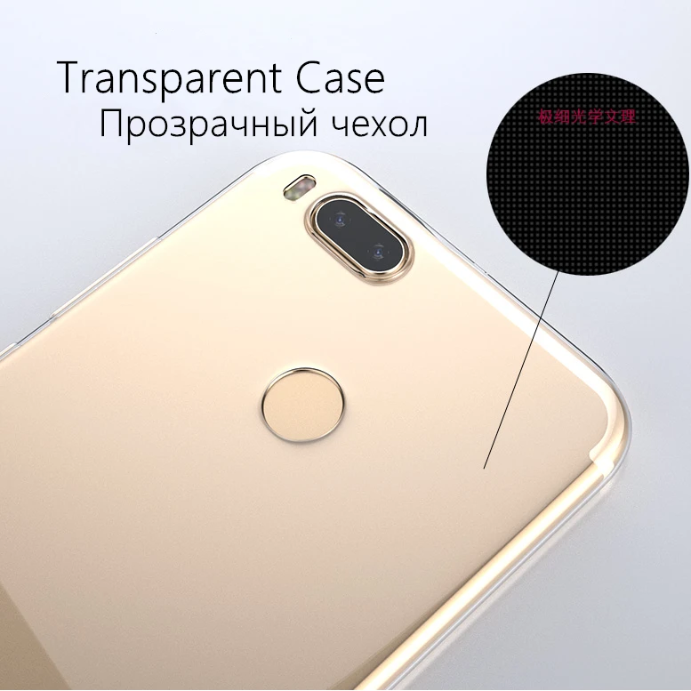 Ультратонкий Прозрачный мягкий силиконовый чехол из ТПУ для Xiaomi Mi 6 5 5S Plus A1 Max Mix 2
