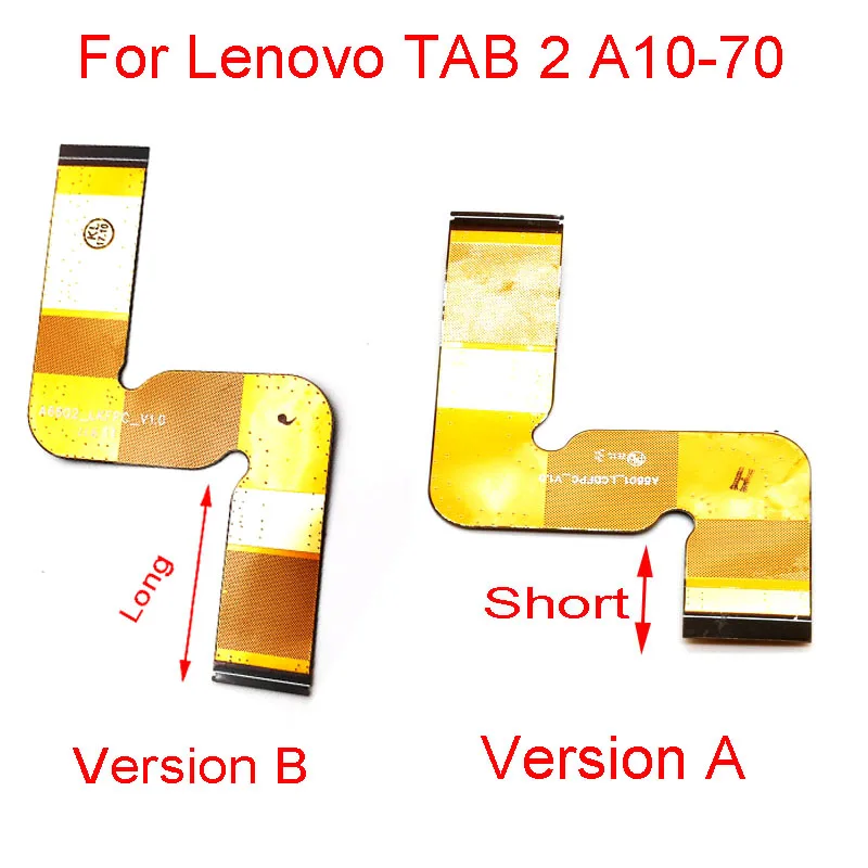 ЖК-дисплей Разъем гибкий кабель для lenovo TAB 2 A10-70 подключения материнской платы запасные части