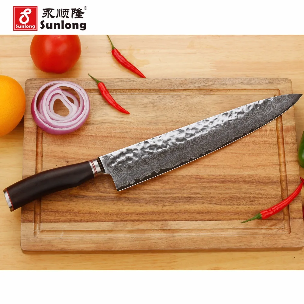 Профессиональные ножи шеф повара YOUSUNLONG Gyuto 10 дюймов японские VG10 ручка из