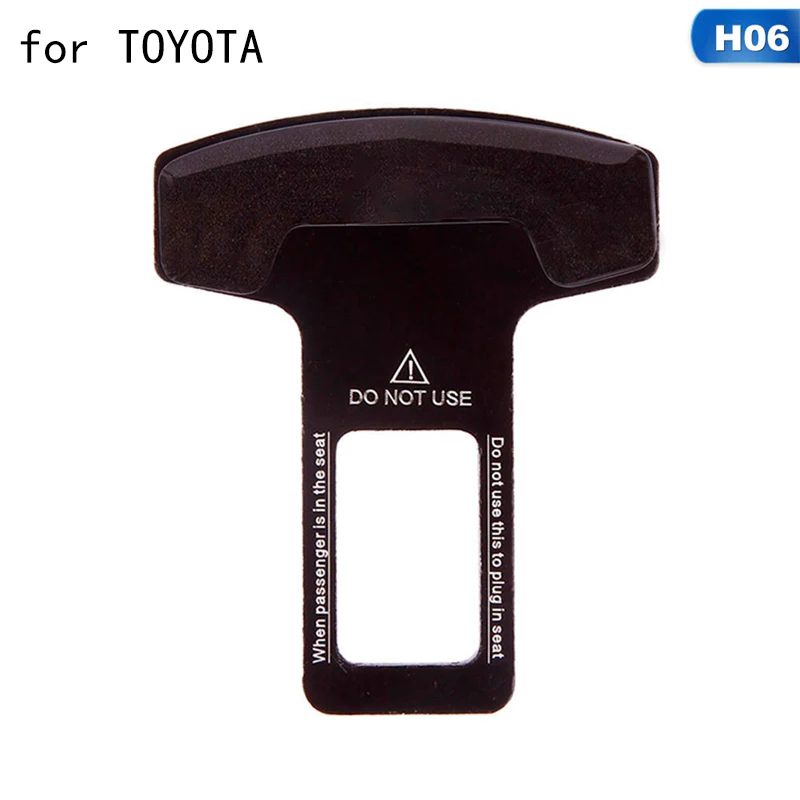 H06 For TOYOTA 1 шт. автомобильный-Стайлинг углеродное волокно автомобильный ремень безопасности пряжки зажимы Застежка Вставка автомобиль-установленный открывалки для бутылок для KIA для BWM X5 - Название цвета: H06 For TOYOTA