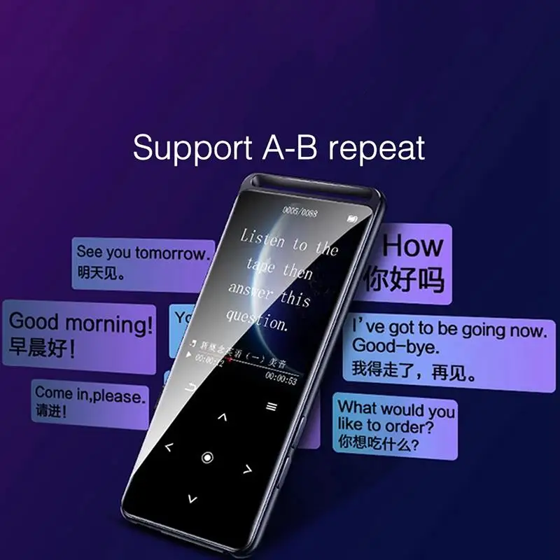 BENJIE M6 Bluetooth 5,0 MP3 плеер без потерь 16 Гб Hifi портативный аудио Walkman с fm-радио электронная книга диктофон