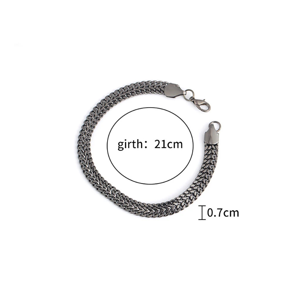 Мужской браслет-цепочка из нержавеющей стали | Украшения и аксессуары