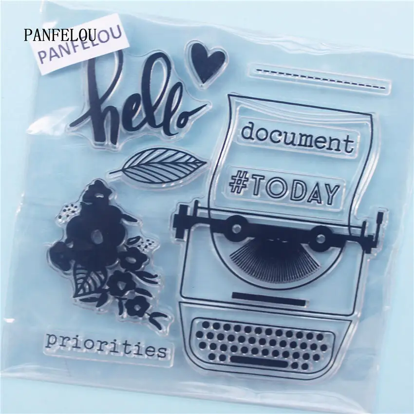 PANFELOU The coffee Clear Stamp DIY Silicone Seals Scrapbooking/Card Making/Photo Album Decoration Supplies sheets | Дом и сад