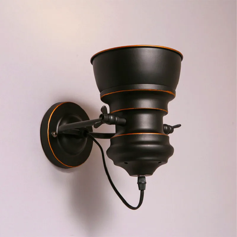 Винтажный настенный светильник с поворотом на 180 градусов для спальни прохода