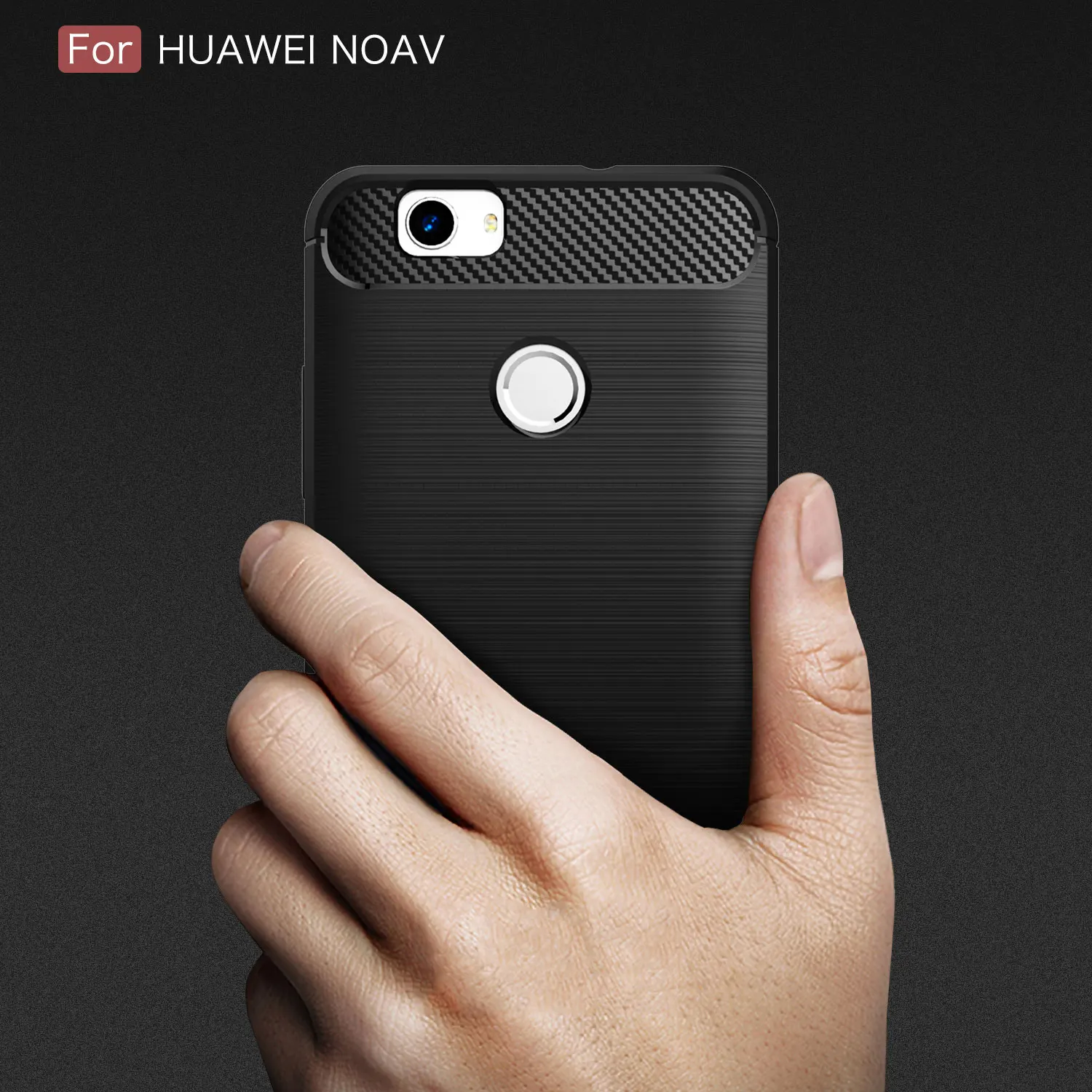 ТПУ чехол для Huawei NOVA CAN-L01 CAN-L11 Мягкий силиконовый из углеродного волокна