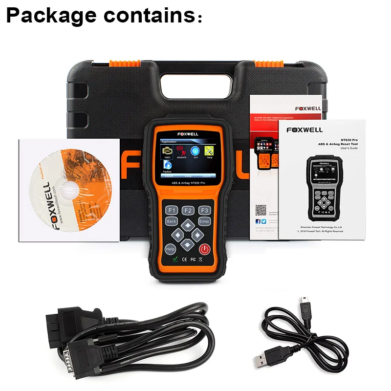 Foxwell NT630 Pro диагностический инструмент для автомобилей Двигатели автомобиля ABS