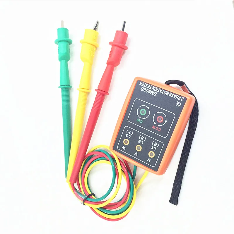 SM852B 3 фазный измеритель последовательности поворотный тестер индикатор