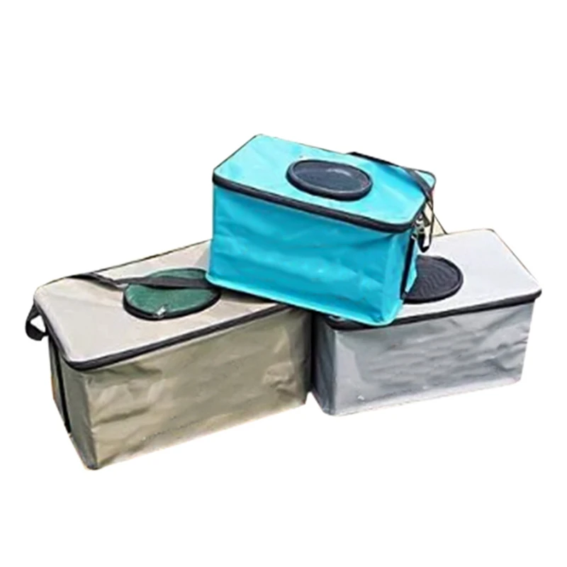 Сумка рыболовная портативная холщовая квадратная коробка для рыболовных