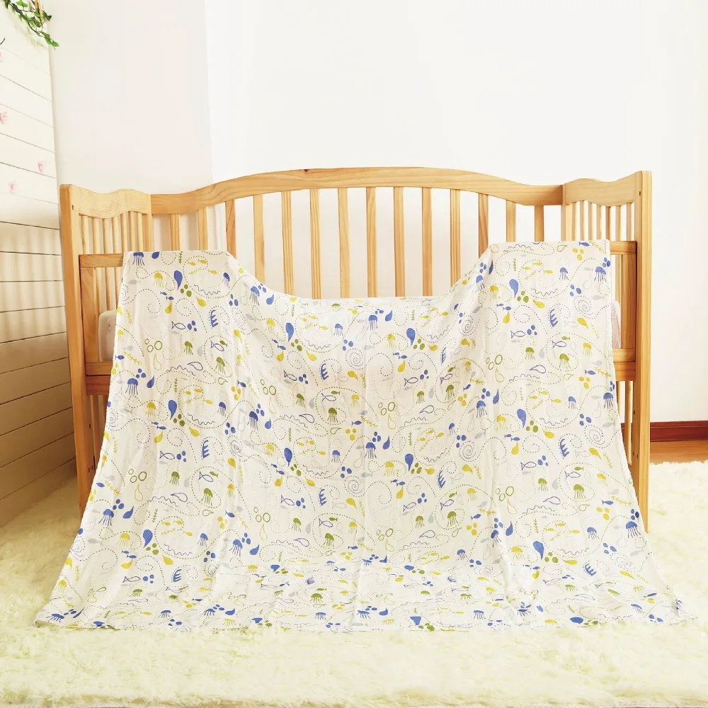 ruyi bebe 120*120cm Baby Muslin Blankets Cotton Newborn Swaddles Double Layer soft Gauze Bath Towel baby muslin wraps | Мать и ребенок