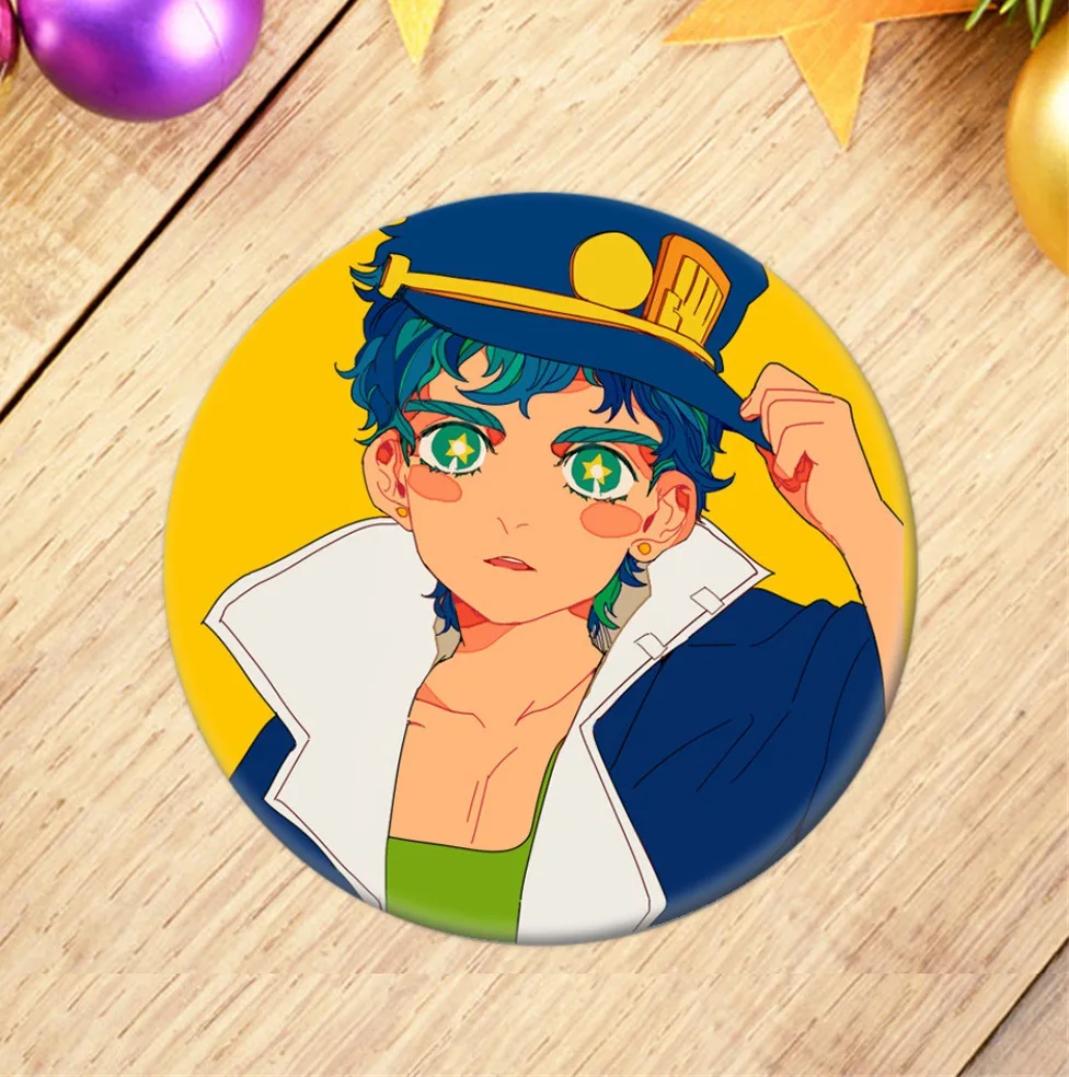 31 Японское аниме Jojos Необычные Приключения бейдж с дисплеем мода мультфильм фигура броши булавки ювелирные изделия аксессуары - Окраска металла: 31