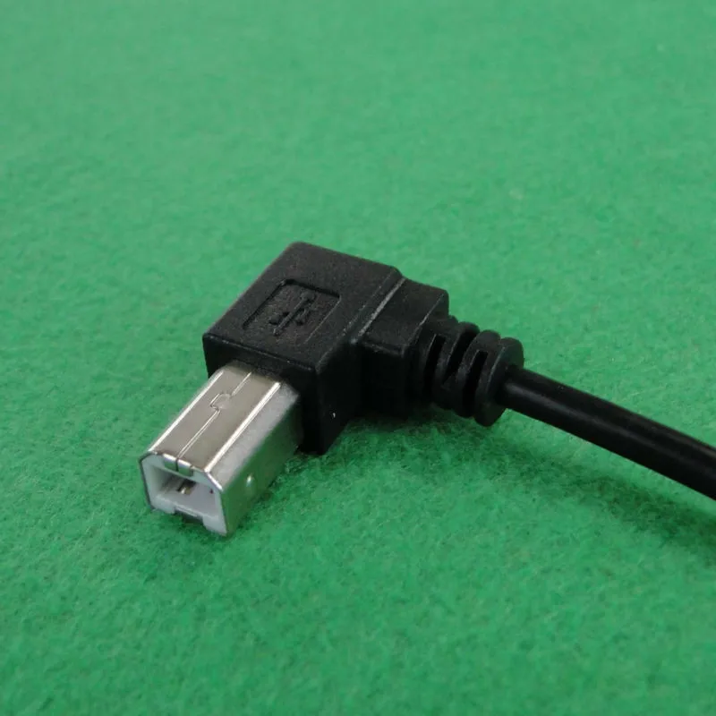 Высокое качество USB 2 0 A male left 90 градусов локоть к B принтер сканер линия передачи