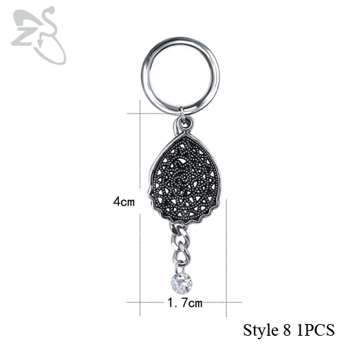 Style8 1PCS ZS 5-22 мм из нержавеющей стали беруши и тоннели болтаются пирсинг уха Расширение уха растягивается пирсинг плоти туннели ювелирные изделия для тела - Окраска металла: Style8 1PCS
