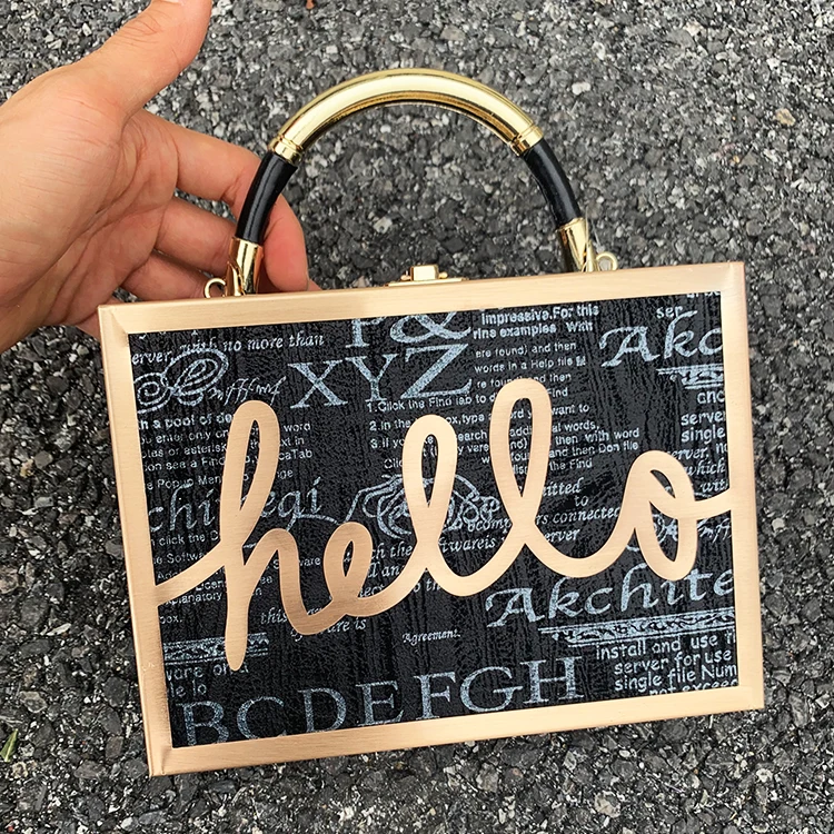 Градиентная расцветка, блестки, буквы Hello Box, стильная женская сумка, сумка на плечо, вечерние мини-сумки, женская сумка-клатч с клапаном