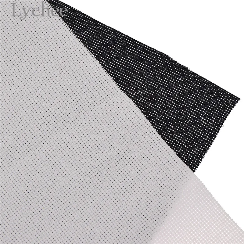 Lychee Life 25x25 см 18CT Вышивка крестиком ткань холст белый черный чистый хлопок сделай