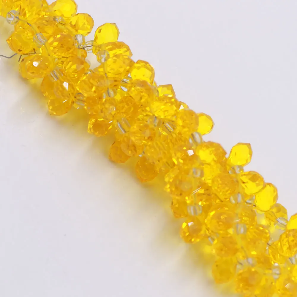 Чжуби 100 шт./лот подвески в форме капель воды стеклянные граненые каплевидные