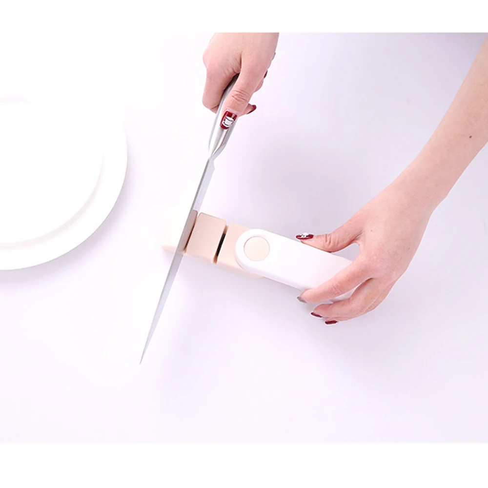 Мини 2 этап кухонные ножи фиксированный угол точильный камень ручной для дома