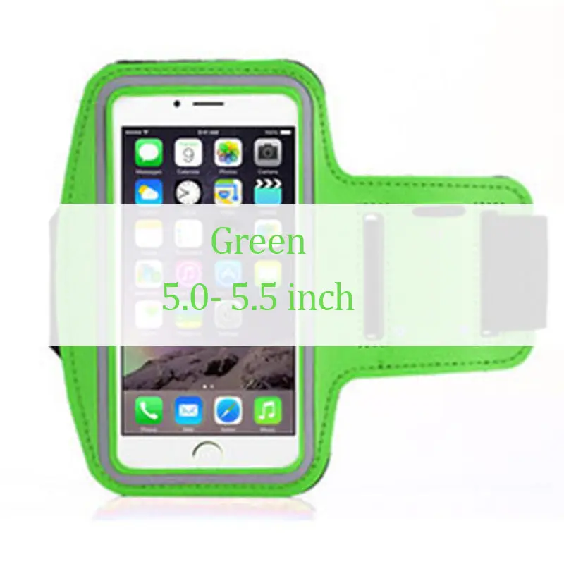 Green 2 Наручный чехол для телефона 4 ''4,5'' 4,7 ''5'' 5,5 ''дюймовый спортивный держатель телефона чехол для iphone huawei samsung Xiaomi сумка для телефона - Цвет: Green 2