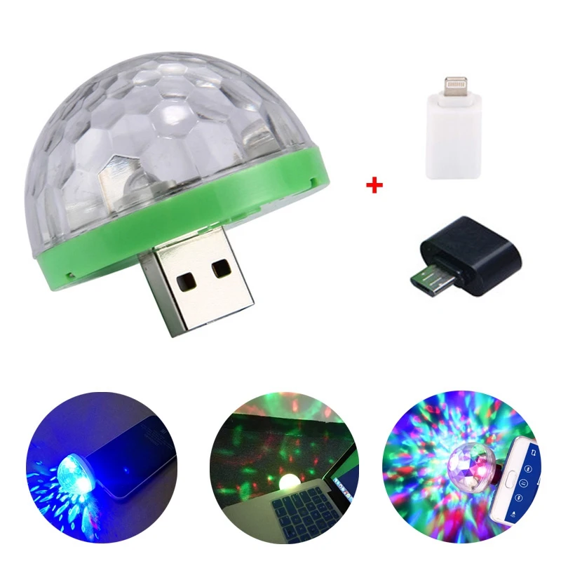 LanLan USB диско светильник светодиодный вечерние s Портативный кристалл магический