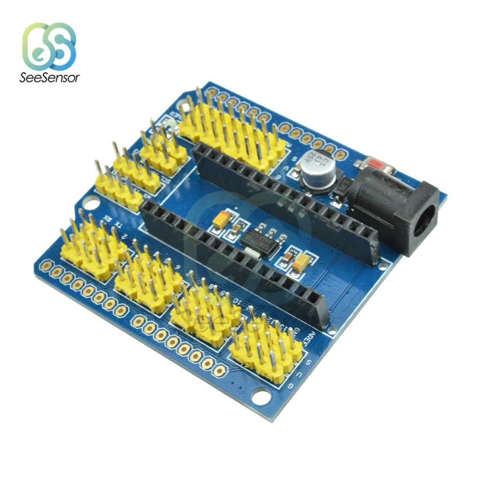 Плата совместимая с контроллером NANO I/O датчик расширения Shield Module для Arduino UNO R3 Nano