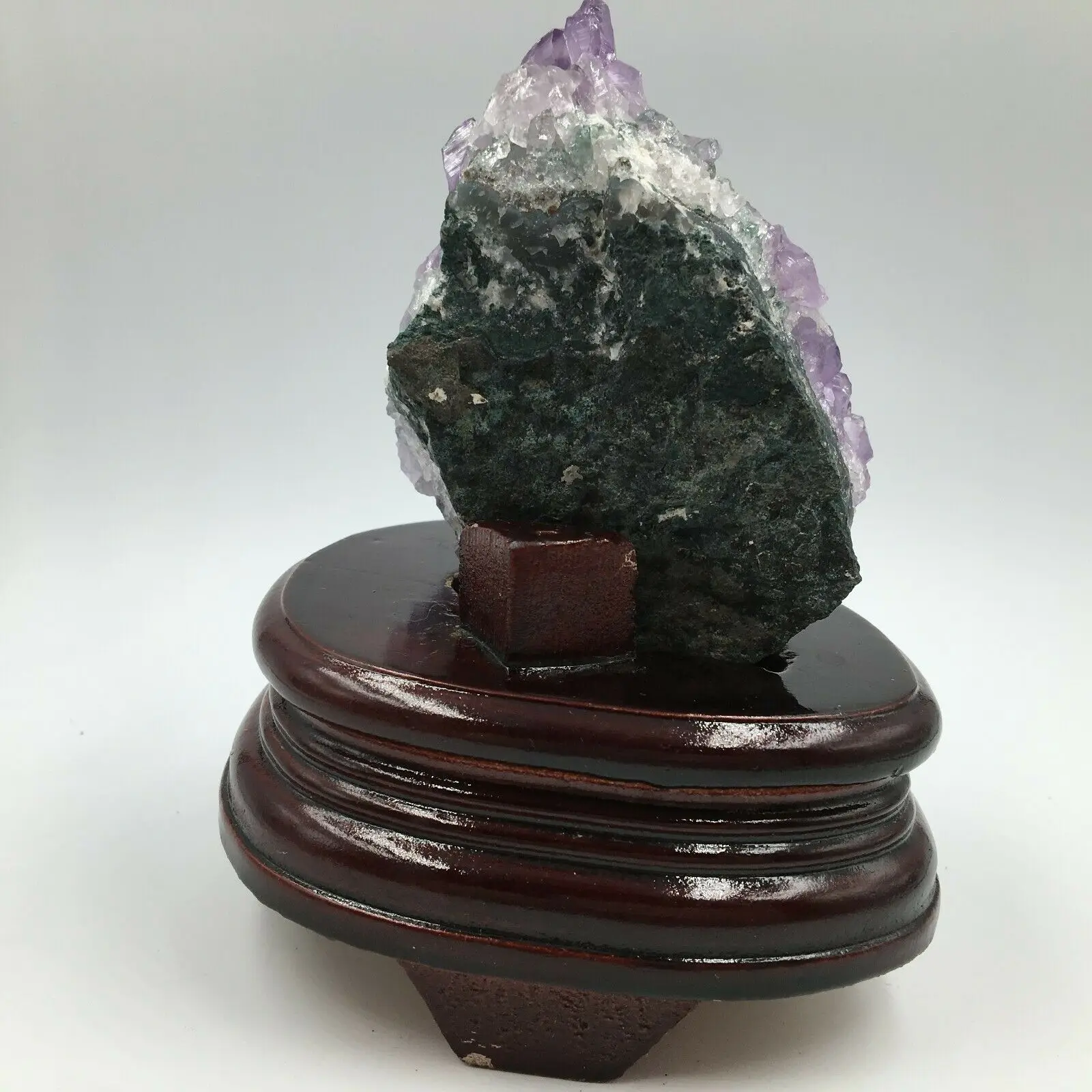 560 г натуральный аметистовый кварцевый геодезический кристалл/Подставка|Камни| |