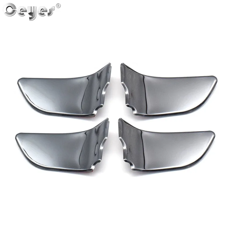 Black 4pcs Ceyes автомобильный Стайлинг салонные аксессуары Дверная чаша ручка накладка наклейка подходит для Subaru STI Forester Outback WRX Legacy XV BRZ - Название цвета: Black 4pcs