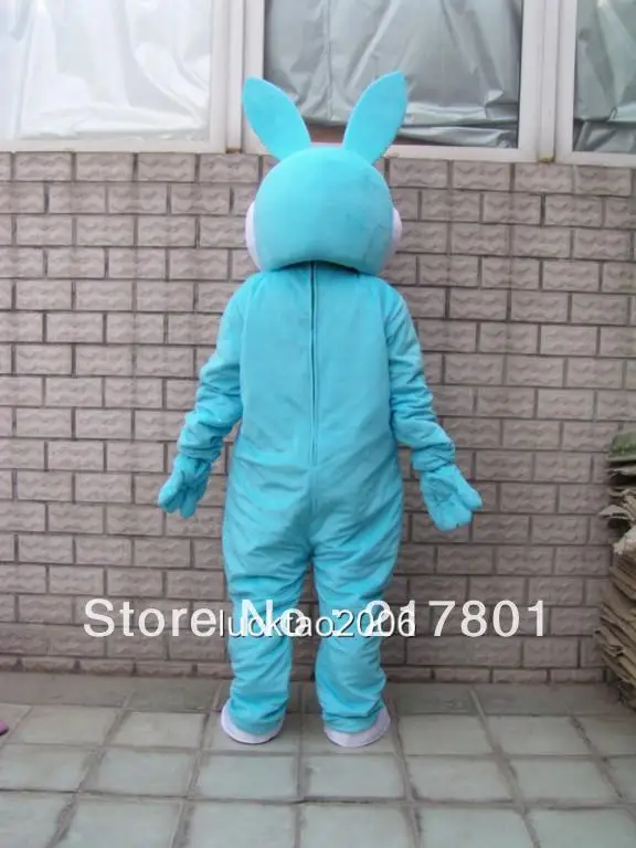 Синий пасхальный заяц ошибка для взрослых талисмана необычные экипировка