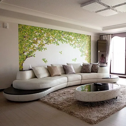 Диван секционный из натуральной коровьей кожи угловая мебель для гостиной в