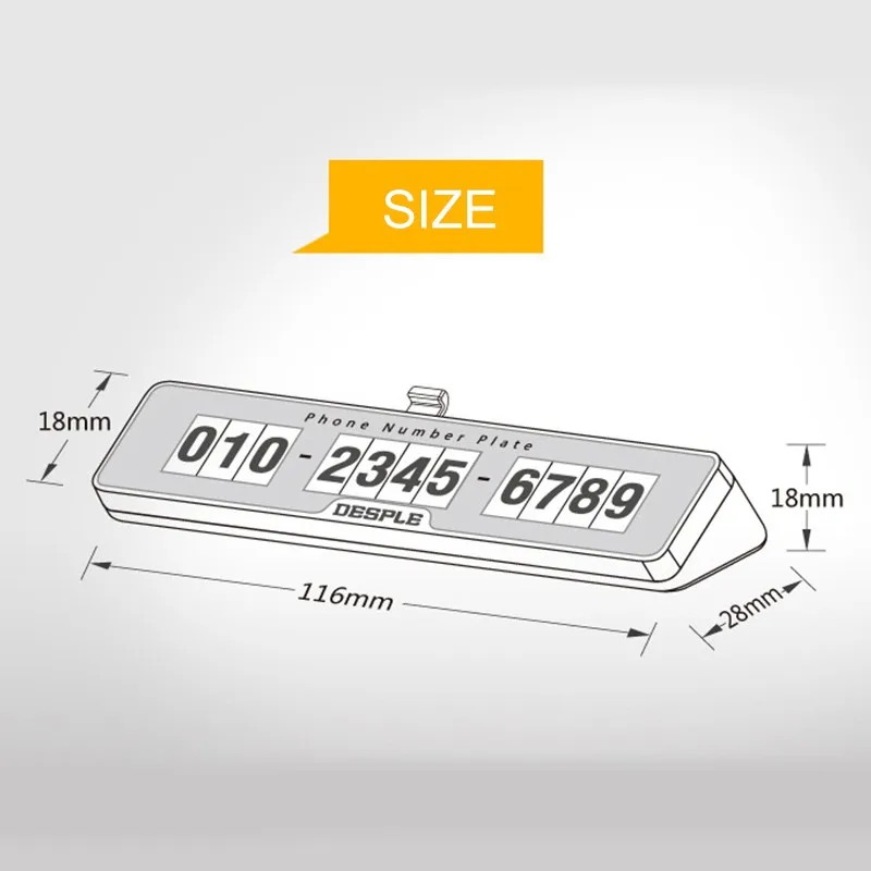 Car Luminous Magnetic Puzzle Temporary Telephone Number Parking Card Phone Number Parking Plate Stop Sign