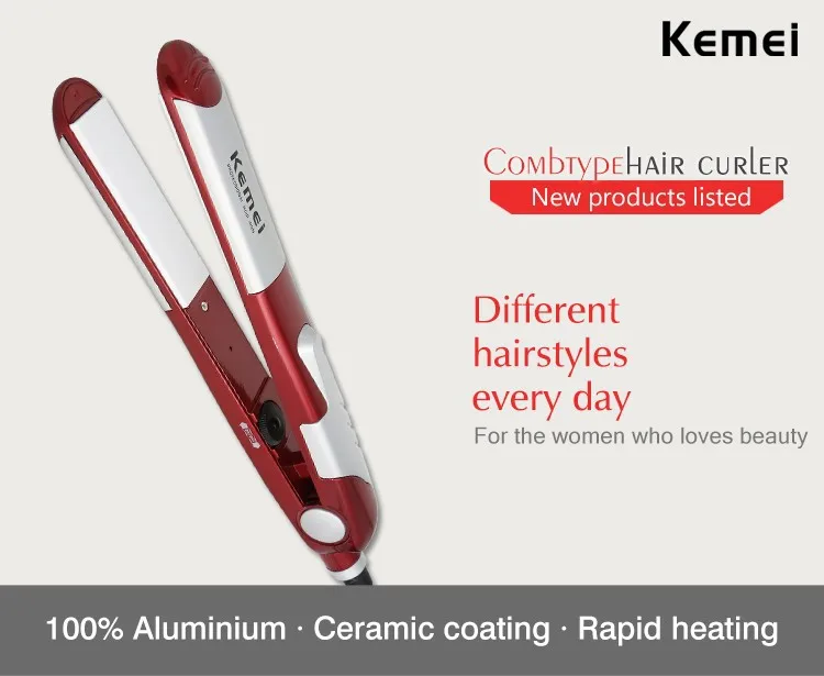 Корейское использование утюжок для волос широкая пластина Керамический