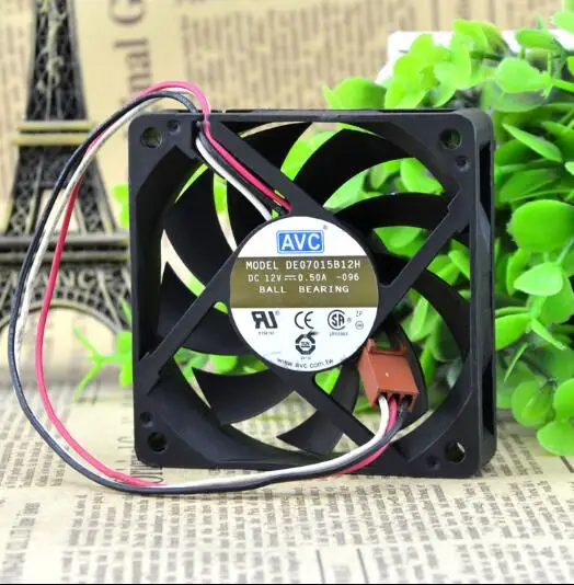 

Оригинальный AVC DE07015B12H DC 12V 0.50A 7 см 70*70*15 3-жильный Процессор большой ветер вентилятор охлаждения